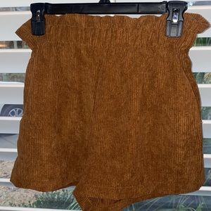 Brown/tan cute shorts from shein
